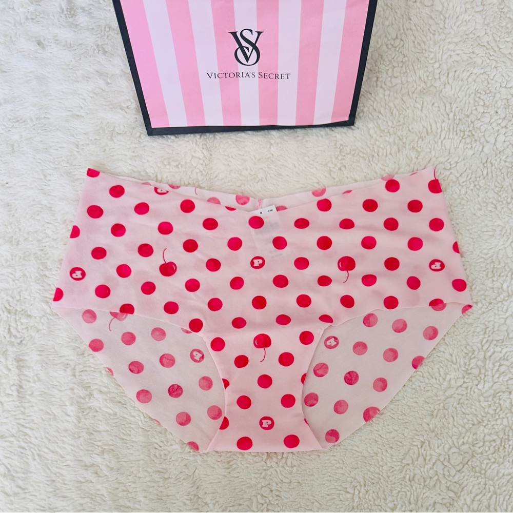 NEW PINK Victoria's Secret Pink No Show Cheeky Panty Size L